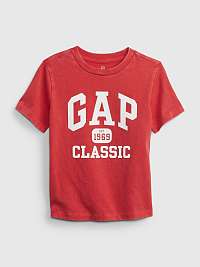 Červené chlapčenské tričko organické GAP 1969 Classic GAP