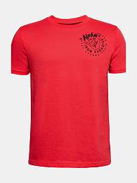 Červené chlapčenské tričko Rock Iron Under Armour