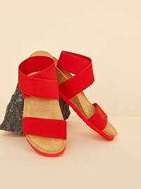 Červené dámske sandálky OJJU