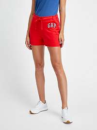 Červené dámske šortky s logom GAP