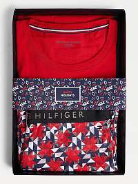 Červené dámske vzorované pyžamo Tommy Hilfiger