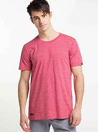 Červené pánske pruhované basic tričko Ragwear Steef
