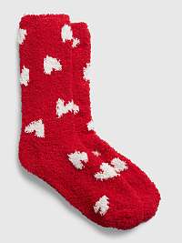 Červené ponožky so srdiečkami GAP