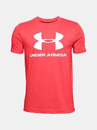 Červené tričko Under Armour Sportstyle Logo SS