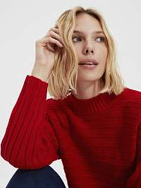 Červený krátky ľahký sveter Trendyol