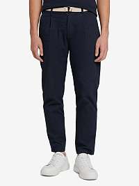 Chino nohavice pre mužov Tom Tailor Denim - tmavomodrá