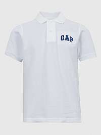 Chlapci - Detské polo tričko logo GAP Biela