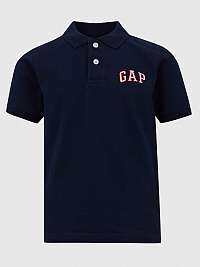Chlapci - Detské polo tričko logo GAP Tmavomodrá