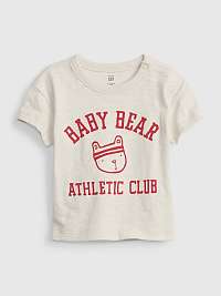 Chlapci - Detské tričko baby bear Smetanová