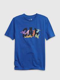 Chlapci - Detské tričko GAP x Frank Ape Modrá