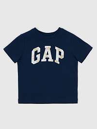 Chlapci - Detské tričko logo GAP Tmavomodrá