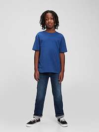 Chlapci - Detské zateplené džínsy rovné Washwell Blue