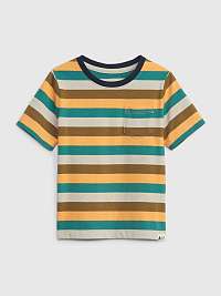 Chlapci - Pruhované tričko z organickej bavlny pre deti farebné