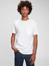 Chlapci - Teen tričko z organickej bavlny Biela