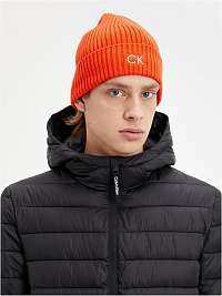 Čiapky, šály, rukavice pre mužov Calvin Klein - oranžová