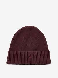 Čiapky, šály, rukavice pre mužov Tommy Hilfiger - vínová