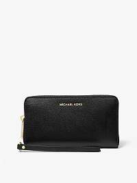 Čierna dámska kožená peňaženka Michael Kors Jet Set