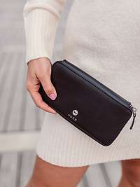 Čierna dámska kožená peňaženka VUCH Cortina