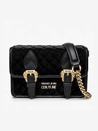 Čierna dámska malá crossbody kabelka Versace Jeans Couture