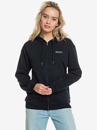 Čierna dámska mikina na zips s kapucňou Roxy Surf Stoked