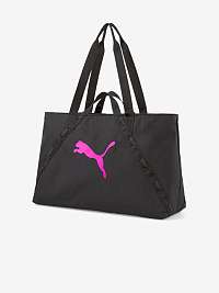 Čierna dámska nákupná taška s potlačou Puma AT Essentials