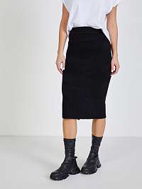 Čierna dámska svetrová púzdrová sukňa VILA Melia