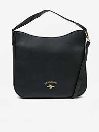 Čierna dámska veľká crossbody kabelka US Polo Assn. Stanford Hobo