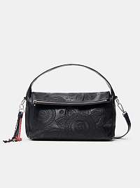 Čierna dámska vzorovaná kabelka Desigual Deja Vu Narbonne Flap