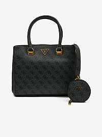 Čierna dámska vzorovaná kabelka Guess Alexie Girlfriend Satchel