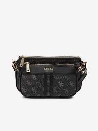 Čierna dámska vzorovaná malá crossbody kabelka Guess Kasinta