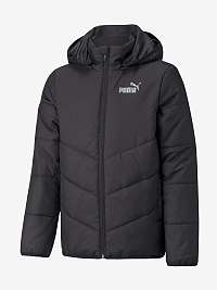 Čierna dievčenská prešívaná bunda Puma Ess Padded HD Jacket B