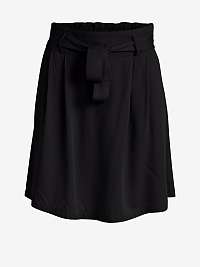 Čierna krátka sukňa so zaväzovaním VILA Vero