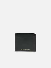 Čierna pánska kožená peňaženka Tommy Hilfiger Casual Leather And Coin