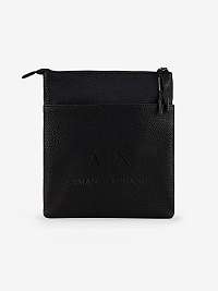 Čierna pánska malá crossbody taška s nápisom Armani Exchange