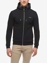 Čierna pánska mikina na zips s kapucou Ragwear Nate Zip