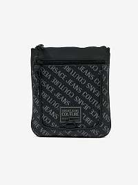 Čierna pánska vzorovaná crossbody taška Versace Jeans Couture