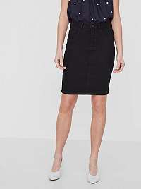 Čierna rifľová sukňa VERO MODA Hot