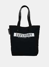 Čierna taška s potlačou Superdry