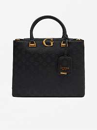Čierna vzorovaná kabelka Guess Vibe Girlfriend