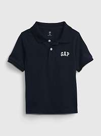Čierne chlapčenské polo tričko GAP