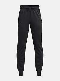 Čierne chlapčenské tepláky Under Armour UA Armour Fleece Joggers