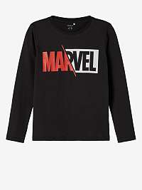 Čierne chlapčenské tričko s názvom Marvel