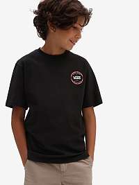 Čierne chlapčenské tričko s potlačou na chrbte VANS