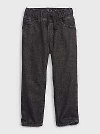 Čierne chlapčenské zateplené džínsy GAP