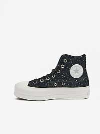 Čierne dámske členkové tenisky Converse Chuck Taylor All Star Lift