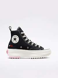 Čierne dámske členkové tenisky Converse Run Star Hike