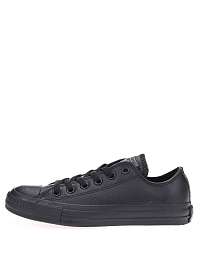 Čierne dámske kožené tenisky Converse Chuck Taylor OX
