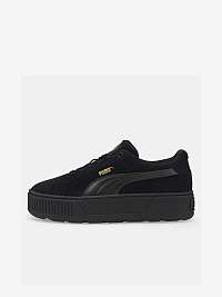 Čierne dámske semišové tenisky na platforme Puma Karmen