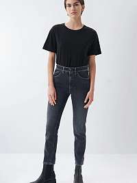 Čierne dámske slim fit džínsy Salsa Jeans Secret Glamour