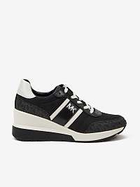 Čierne dámske tenisky Michael Kors Mabel Trainer na klinoch